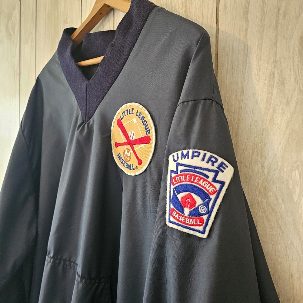 Vintage 90s Fechheimer UMPIRE Pullover LITTLE LEAGUE Baseball V-neck